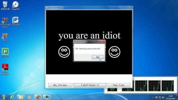 Idiot Virus On a School Computer 