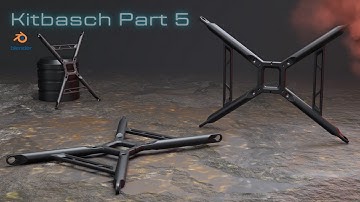 Blender Hard Surface Modeling Kitbash part.5 #hardops