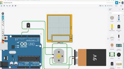 Using NPN Transistor for Speed Control of DC Motor in TinkerCad (Part 4)