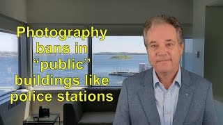 Do photography/videography bans in police stations and public buildings violate the Charter?