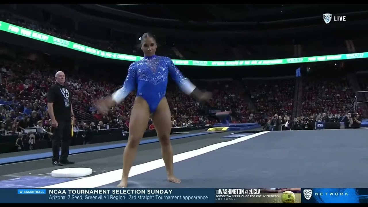Jordan Chiles Floor UCLA Pac 12 Championships 2023 9.975