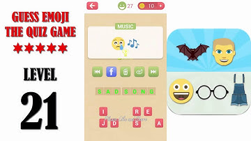 Guess Emoji The Quiz Game Level 21 - All Answers - Walkthrough
