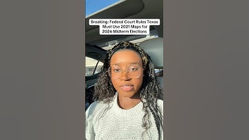 Texas Forced To Use 2021 Maps for 2026 Midterm Elections #trump #election2025