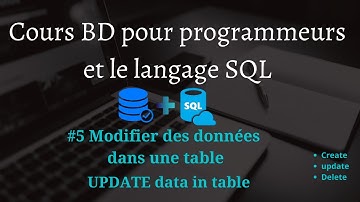 Formation SQL #5 Modifier des données dans une table