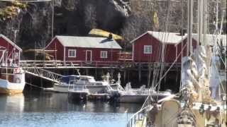 Nusfjord, an authentic fishing village. Lofoten, Norway.