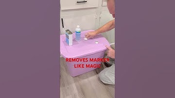 How to Remove Permanent Marker off things ! #removemarker #removepermanentmarker #markerremoval #bin