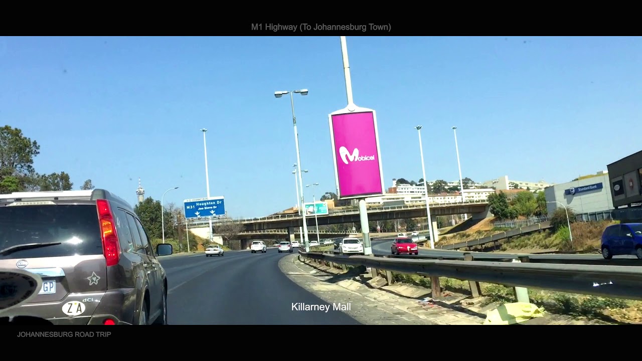 Johannesburg Road Trip SunningHill to Crown Mines YouTube