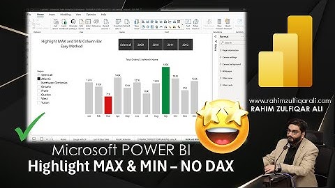How to Highlight MAX & MIN Value in a Column or Bar Chart in Microsoft POWER BI