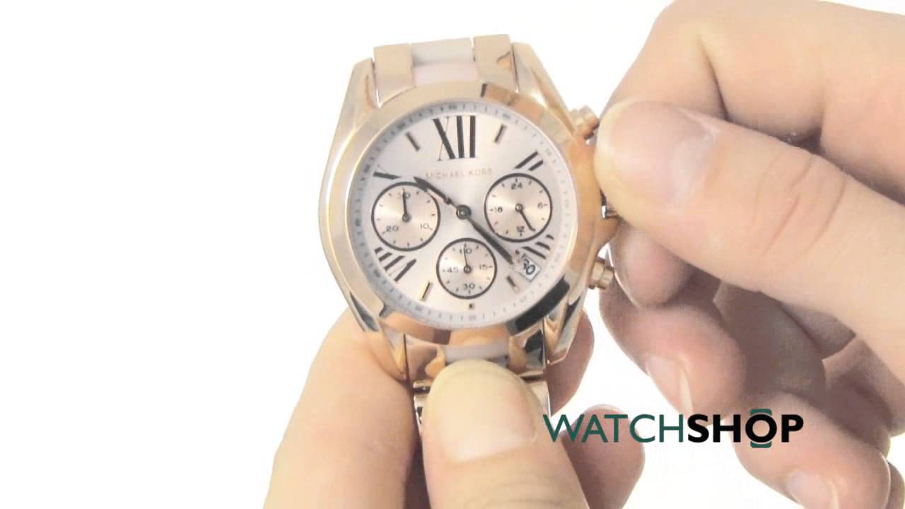 how to set a michael kors watch