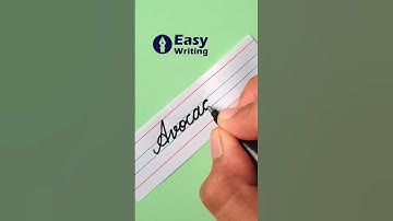 Avocado - Write Avocado in English cursive writing  | cursive handwriting practice #shorts