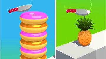 Slice It All Gameplay! Satisfying and Relaxing ASMR Slicing Video