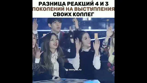 Разница реакций 4 и 3 поколений на выступления своих коллег