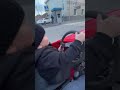 Mini khabib hasbulla  hes driving around in his new car  