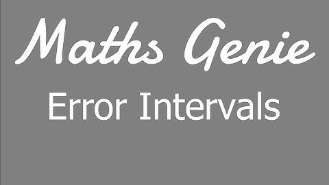 Error Intervals