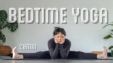 Bedtime yoga for tension & stress release | 20min | neck, upper body & hips