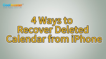 How to Recover Deleted Calendar from iPhone? [Solved]