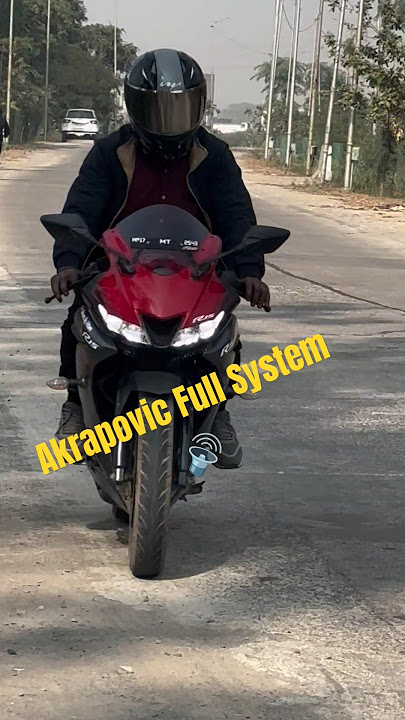 Akrapovic Full System exhaust R15 V3 🔊🔥#r15v3 #exhaust