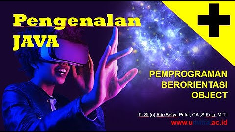 Tutorial Sesi 4 :Pengenalan Java