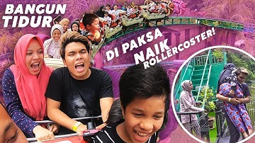 DRUNK!! Still Wearing Pajamas, Just Woke Up, No MakeUp, Forced to Ride a Rollercoaster by Guys