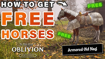 How to get FREE Horses (Armored Horse) ► Oblivion Remastered