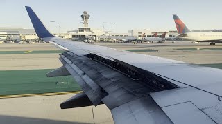 4K Delta Airlines Boeing 737-800 [N3737C] pushback, start up, and takeoff from LAX