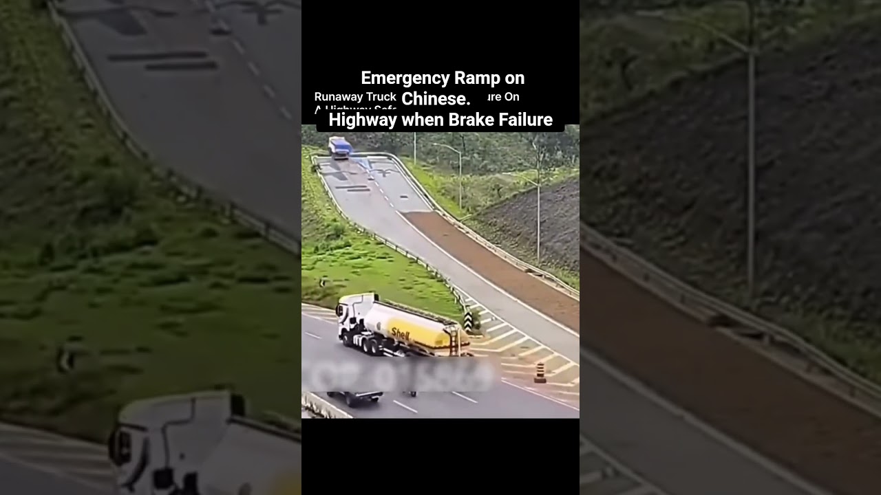 Emergency Ramp on Chinese Highway when Brake Failure