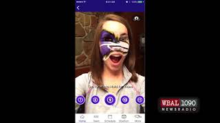 Ravens add virtual face painting to mobile app screenshot 3