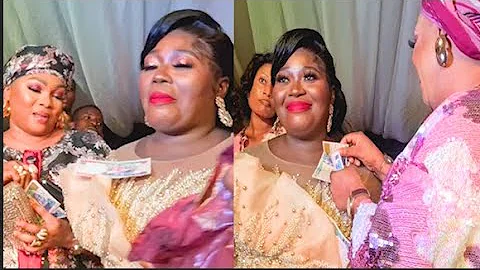 Too Much Money!Actress Regina Chukwu,other celeb shower money on an Ijebu sister at her housewarming