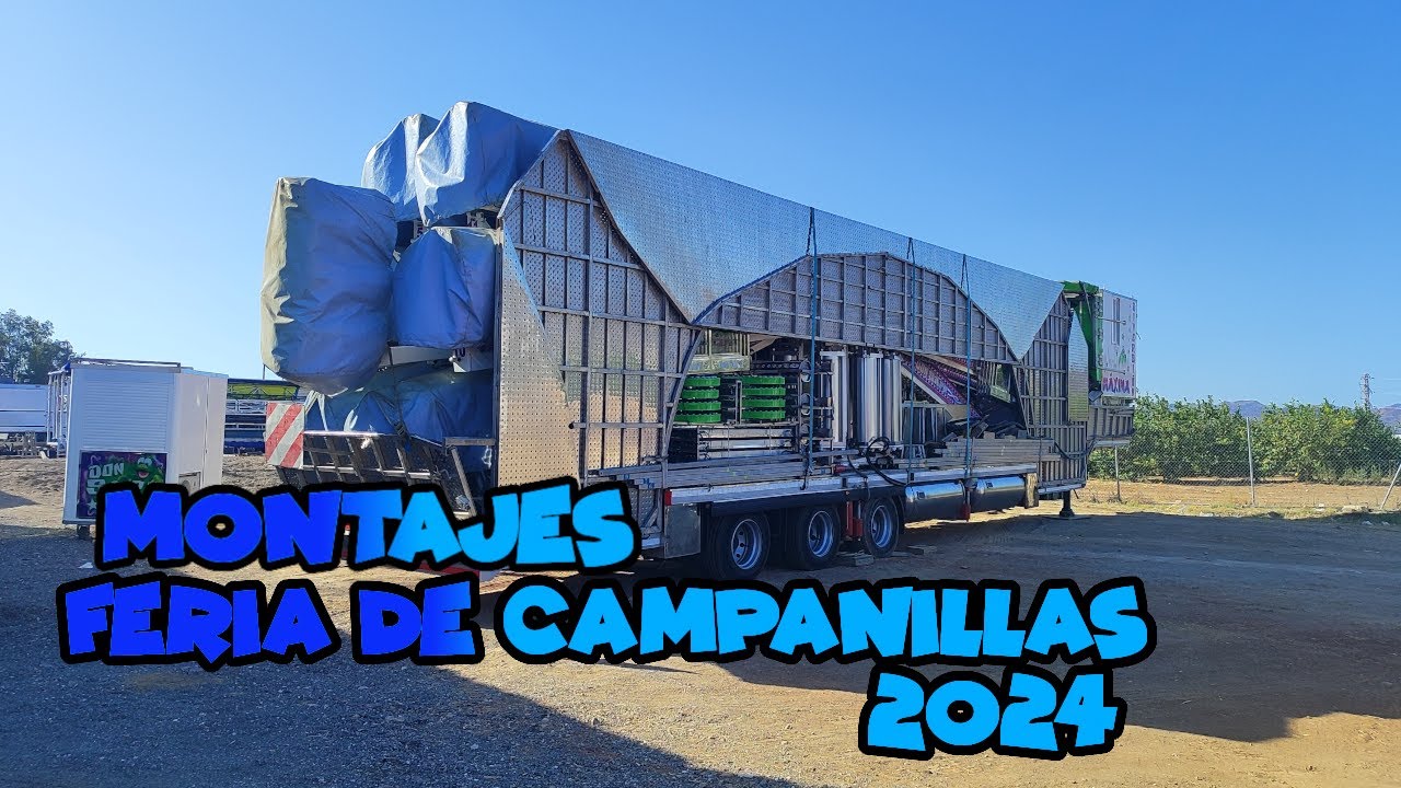 Montajes atracciones feria de Campanillas 2025