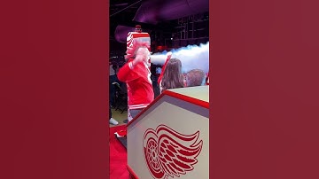 Thumbnail of Darren McCarty pulling the goal horn at Detroit Red Wings game! 🚨 #goalhorn #redwings