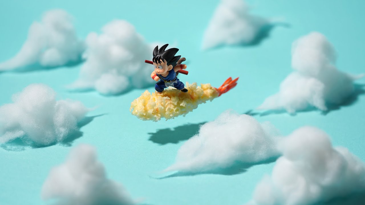 海老天を筋斗雲に見立てる｜Making of “Fried Nimbus” - YouTube