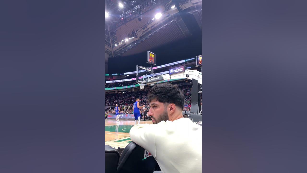 Courtside seats at LA Clippers Game in Seattle Climate Pledge Arena