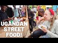 Trying ugandan food local street food you can eat a rolex
