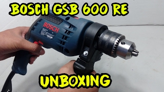 Bosch GSB 600 RE Smart Drill Kit -13mm 600w Unboxing