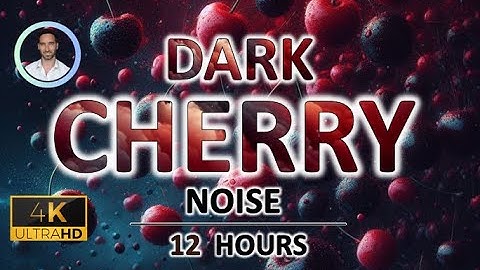 Dark Cherry Red Noise for Rapid Deep Sleep | 12 Hours | BLACK SCREEN | Tinnitus & Anxiety Relief