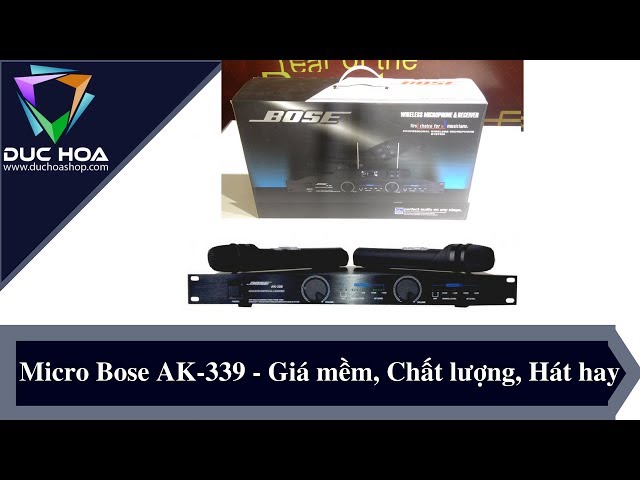 Micro Bose AK-339 Giá: 1.450.000đ - Mở Hộp - Micro Giá mềm, Đẹp, Chất