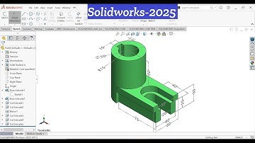 How to Make Mechanical Drawing in SolidWorks 2025 | Exercise-06 | Full Step-by-Step Tutorial