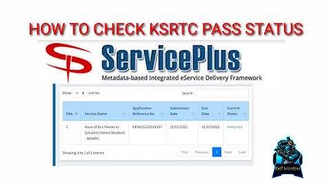 How to check #KSRTC bus pass application status /how to apply online status for kstrcpass sevasindhu