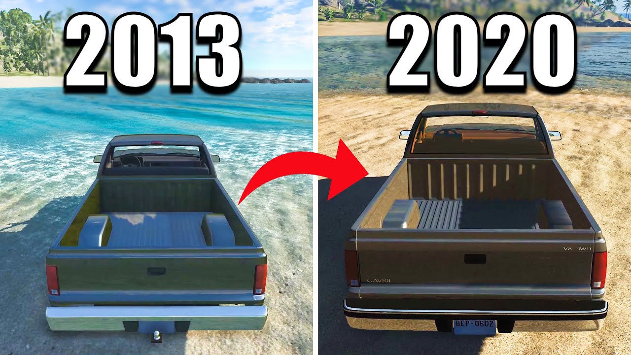BeamNG.drive 2013 VS 2020 - Comparison Old vs New / Side by Side #2 ...