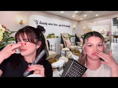 ASMR WORST Reviewed Nail Salon 💅 - YouTube