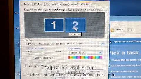 How to Setup Dual Displays In Windows XP