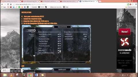 Skyrim Imaginator/ Cant Believe No ENB settings