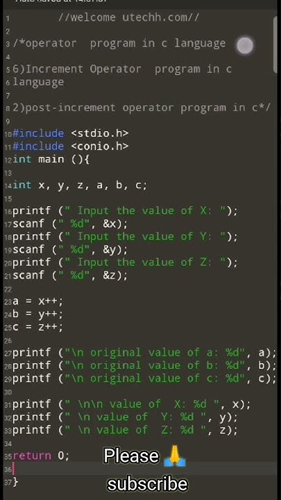 C Post Increment Operator | ++ increment operator in c | types of ...