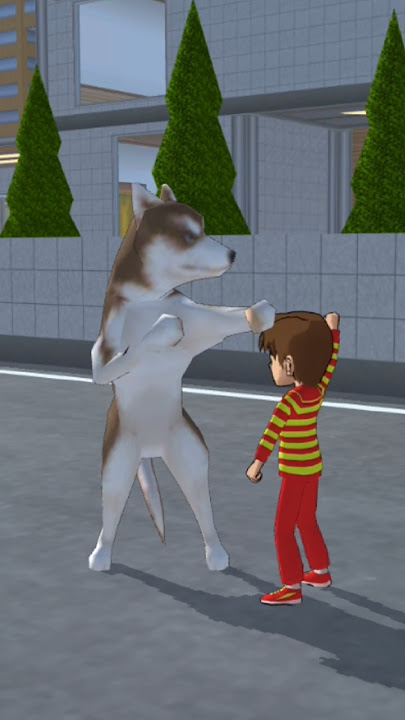 Anjing itu menggonggong sangat keras.😂#sakuraschoolsimulator #shortsviral #viralvideos #sakura