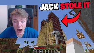 TommyInnit realizes Jack stole his HOTEL! Dream SMP