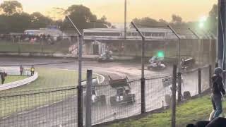 Sprintcars Tim Hutchins Crash Brandt Speedweek Round 3 Borderline Speedway Mount Gambier 27122024