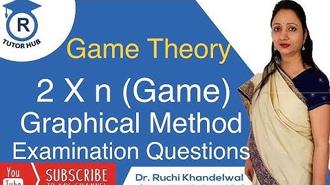 #5 Graphical method | game theory | operation research | Dr. Ruchi Khandelwal