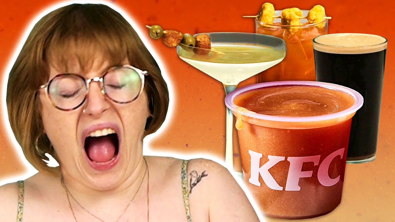 Irish People Try KFC Gravy Cocktails YouTube