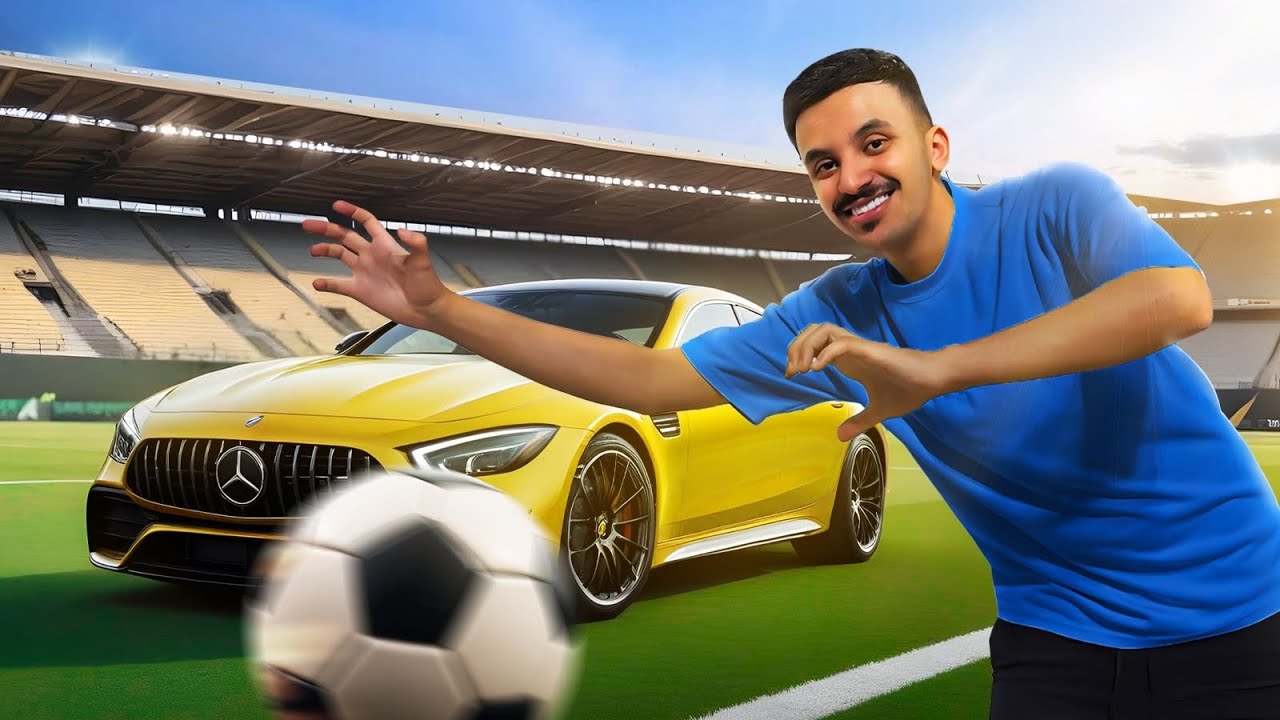 تحدي التسديد على سيارتي ⚽️🥅 | مع اسامة و مونكدل وابو شايع 😂🔥