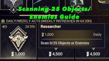 Scan 25 objects/enemies Challenge Guide | Warframe | The Glassmaker
